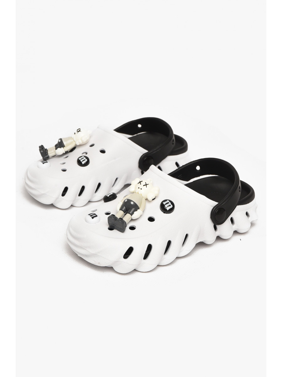 Кроксы детские белого цвета 5061-3 212402C