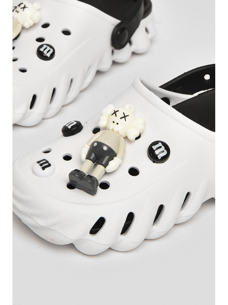 Кроксы детские белого цвета 5061-3 212402C