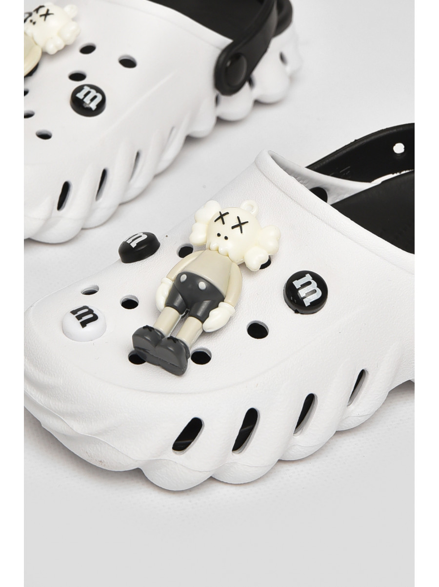 Кроксы детские белого цвета 5061-3 212402C