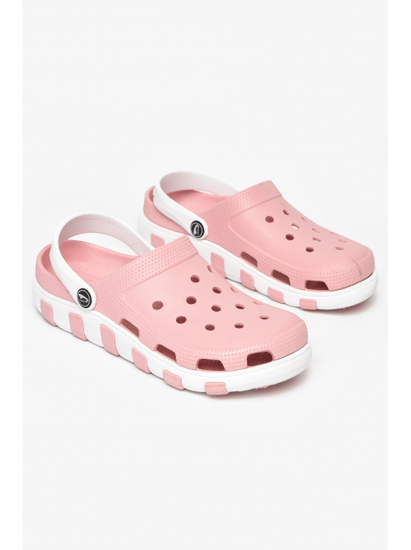 Кроксы женские пудрового цвета 3021-366 212404C