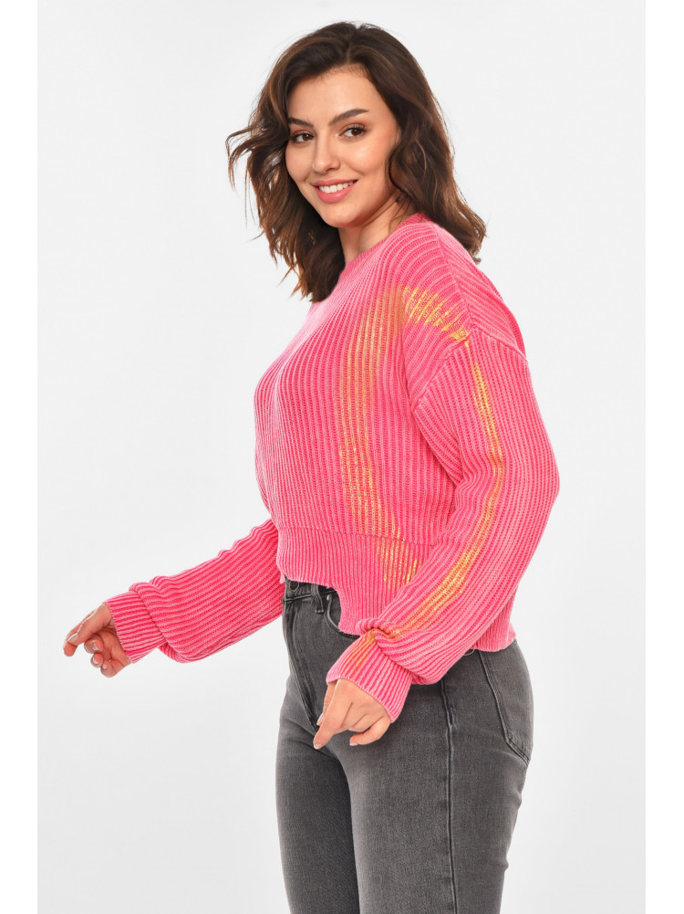 Свитер женский розового цвета с принтом 97321 212408C