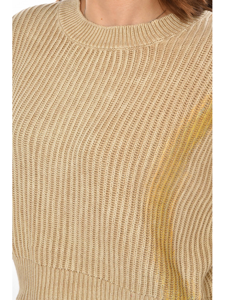 Свитер женский бежевого цвета с принтом 97321 212409C