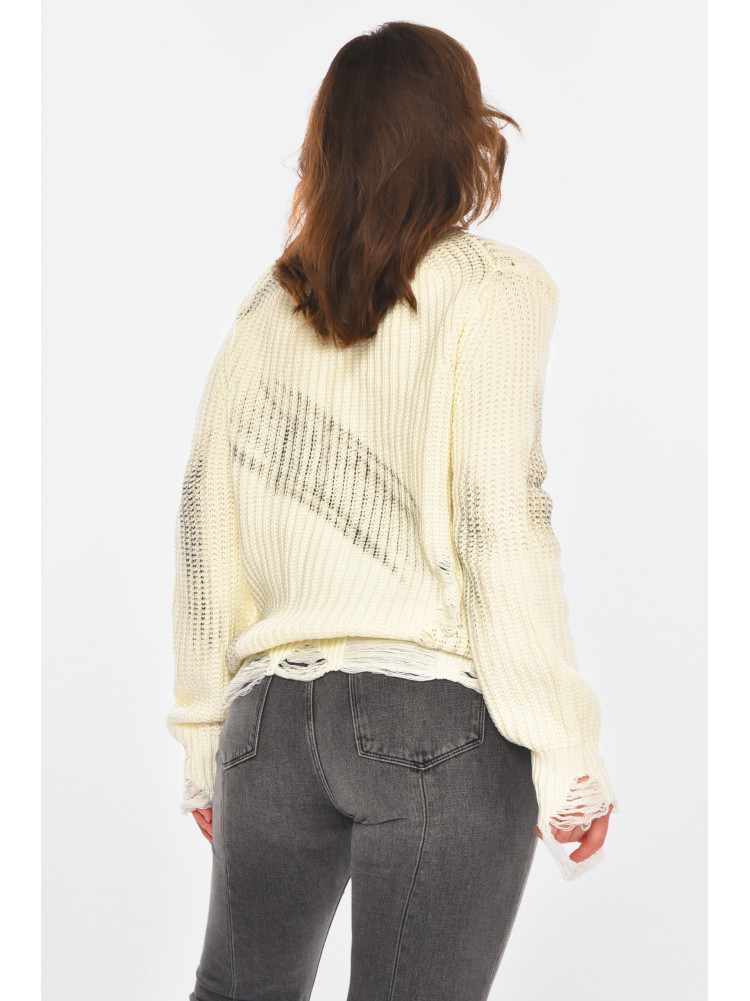 Свитер женский белого цвета с принтом 97321 212410C