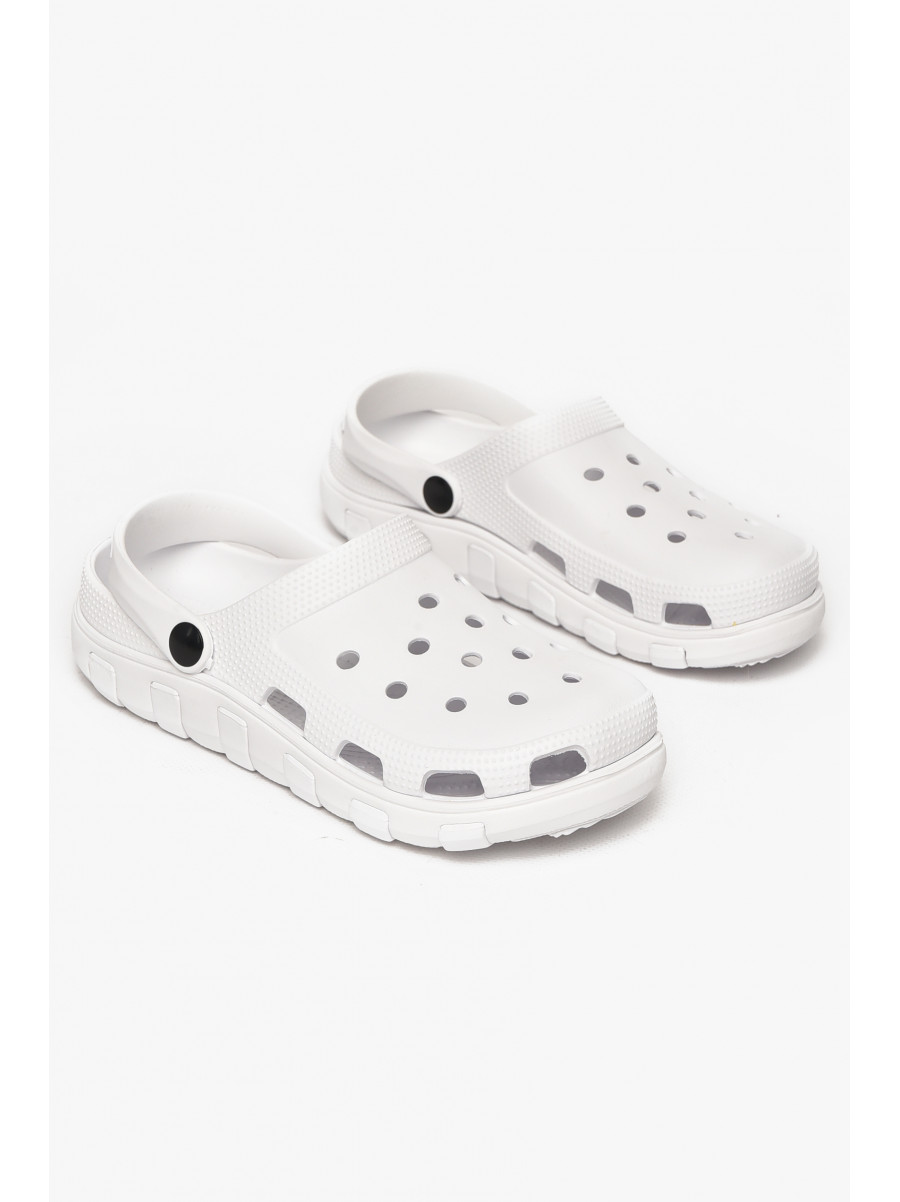 Кроксы женские белого цвета 3022-377 212411C