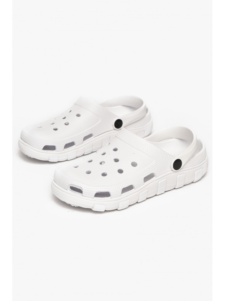 Кроксы женские белого цвета 3022-377 212411C