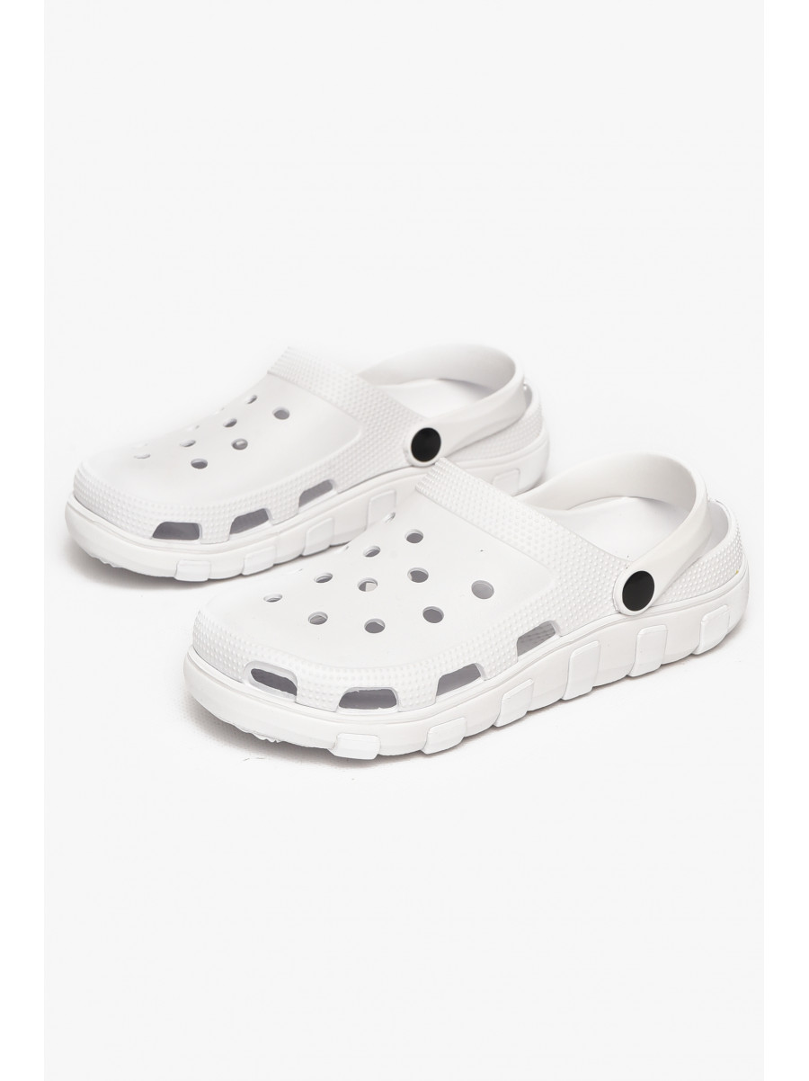 Кроксы женские белого цвета 3022-377 212411C