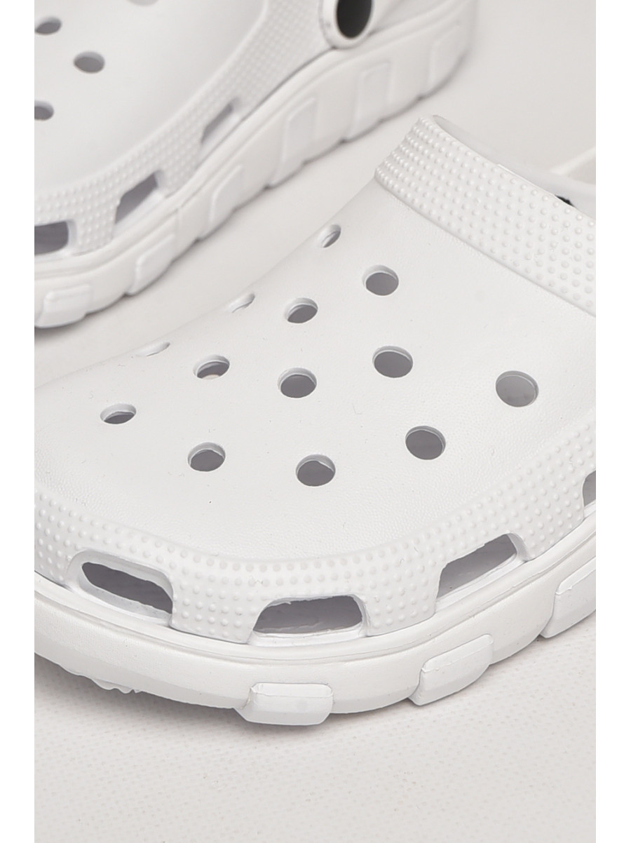 Кроксы женские белого цвета 3022-377 212411C