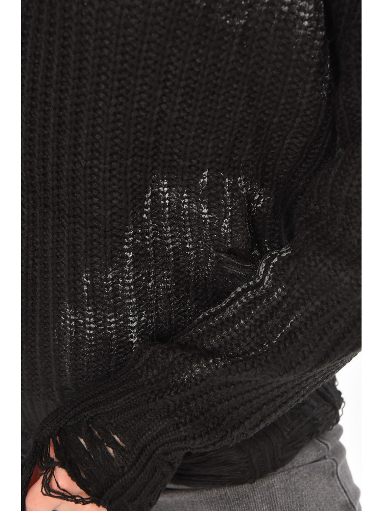 Свитер женский черного цвета с принтом 97321 212412C