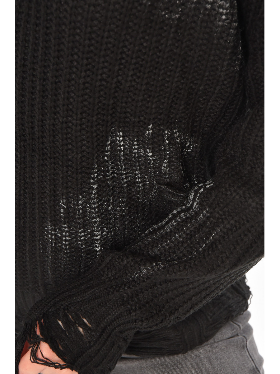 Свитер женский черного цвета с принтом 97321 212412C
