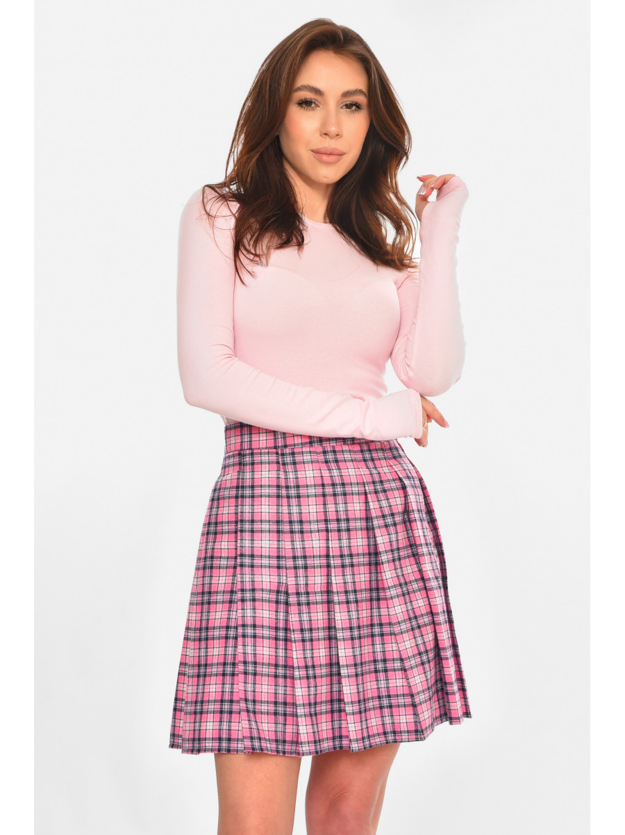 Юбка женская малинового цвета с принтом 3082 212415C