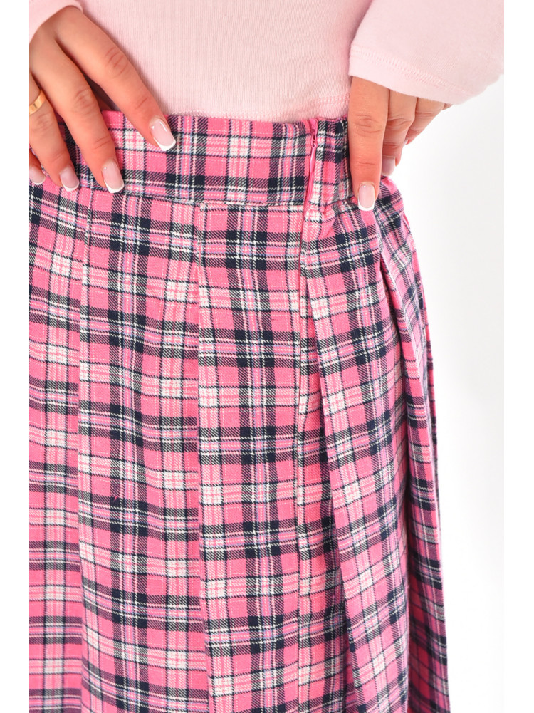 Юбка женская малинового цвета с принтом 3082 212415C