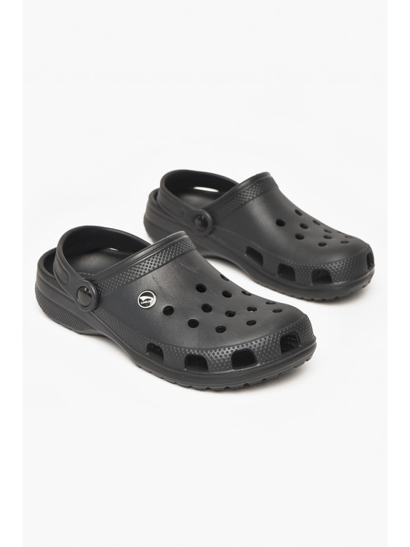Кроксы женские черного цвета 212421C