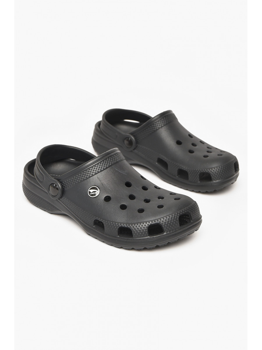 Кроксы женские черного цвета 212421C