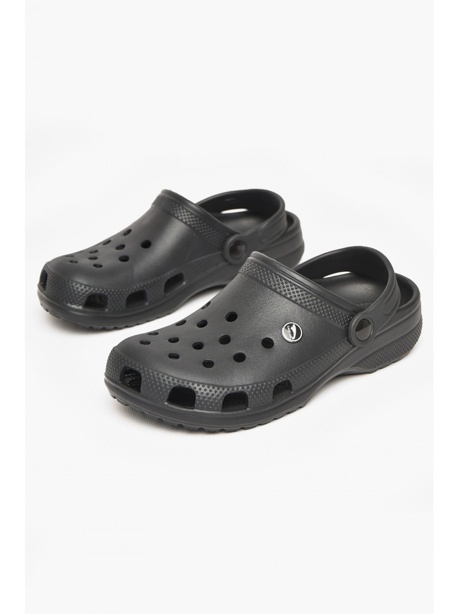 Кроксы женские черного цвета 212421C