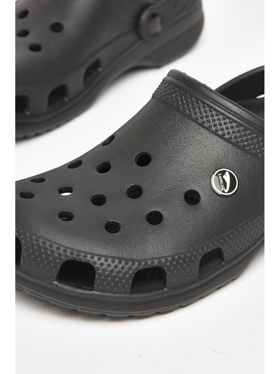 Кроксы женские черного цвета 212421C