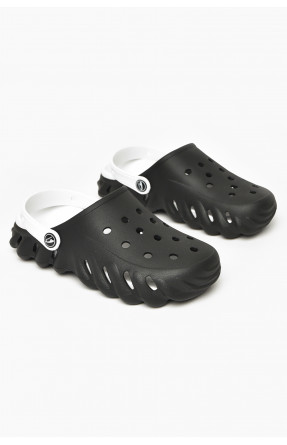Кроксы женские черного цвета 212423C