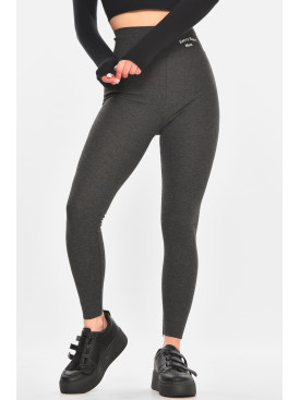 Лосини жіночі однотонні графітового кольору 9608 212424C