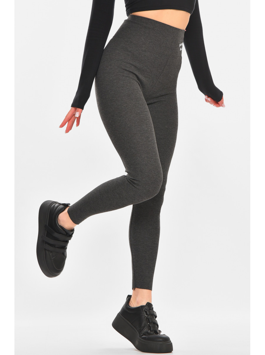Лосини жіночі однотонні графітового кольору 9608 212424C