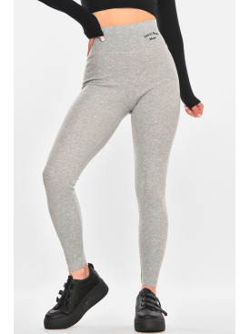 Лосины женские однотонные серого цвета 9608 212426C