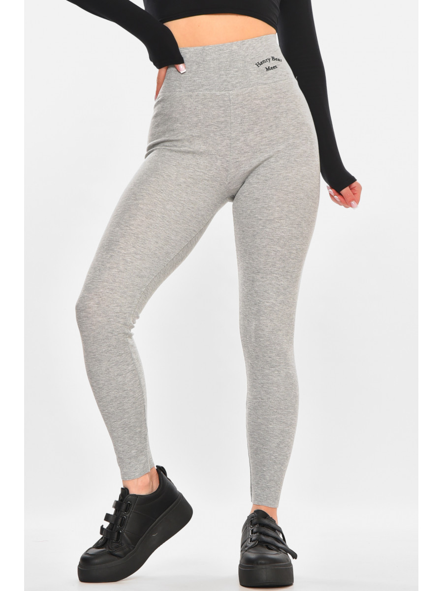 Лосини жіночі однотонні сірого кольору 9608 212426C