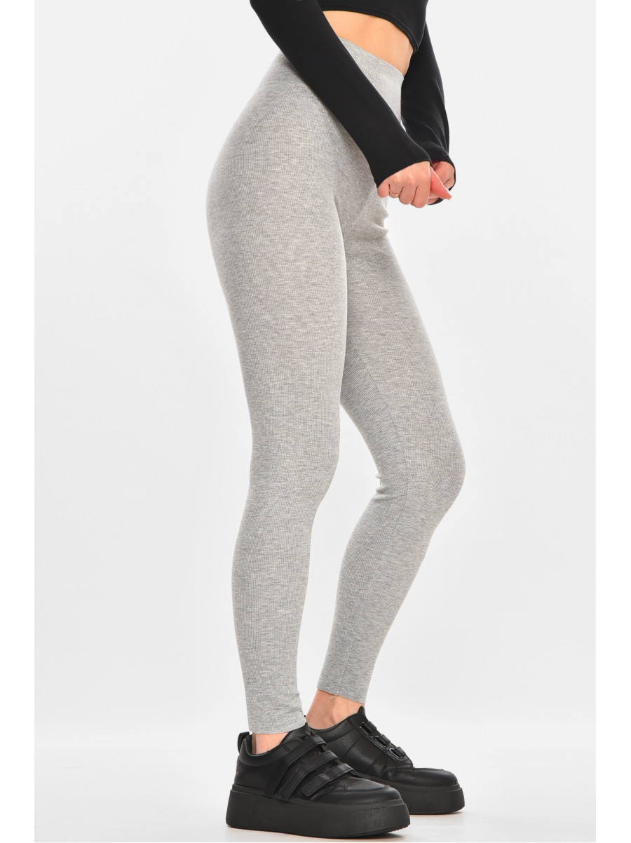 Лосини жіночі однотонні сірого кольору 9608 212426C