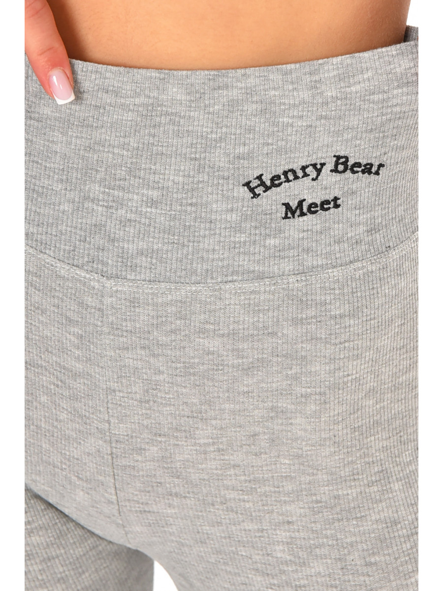 Лосини жіночі однотонні сірого кольору 9608 212426C