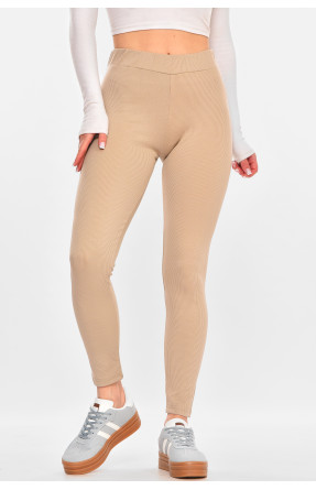 Лосини жіночі однотонні бежевого кольору 5512 212427C