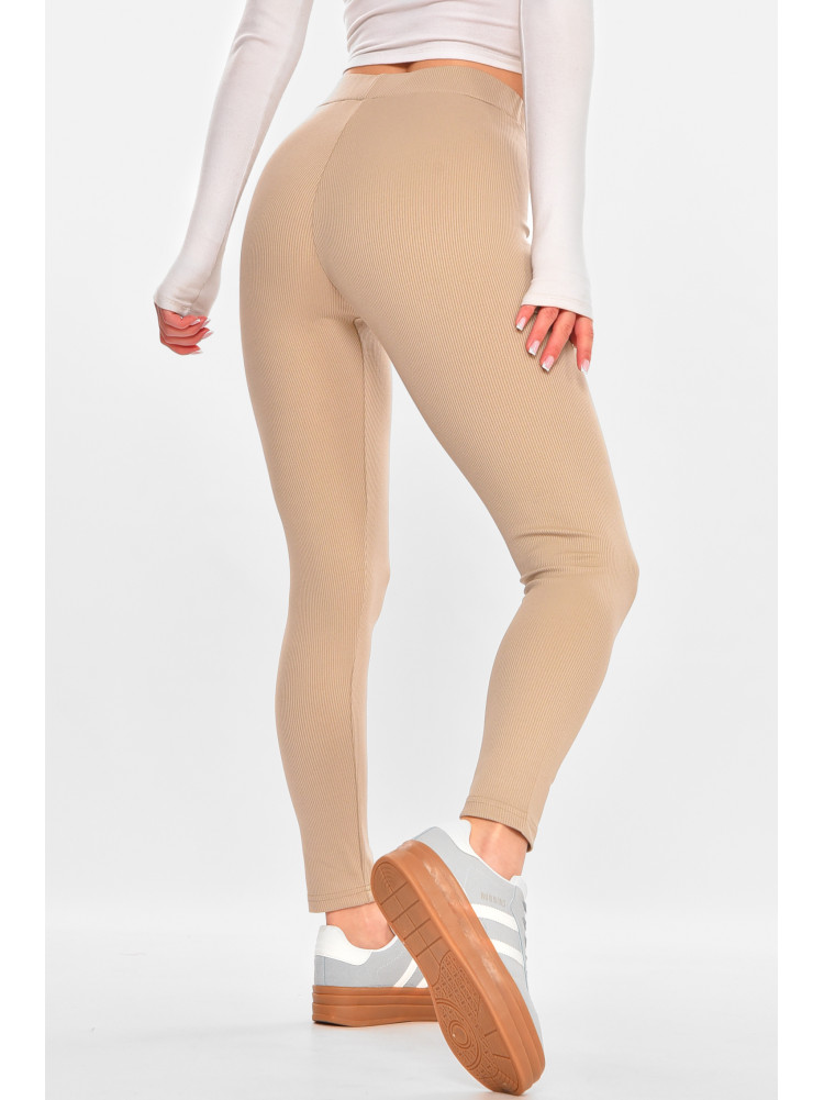 Лосини жіночі однотонні бежевого кольору 5512 212427C