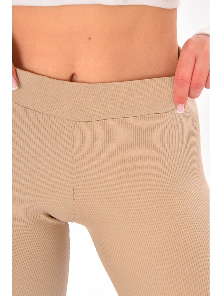 Лосини жіночі однотонні бежевого кольору 5512 212427C