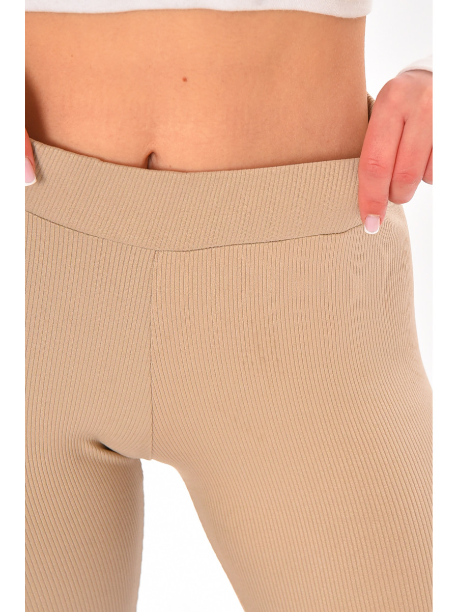 Лосини жіночі однотонні бежевого кольору 5512 212427C