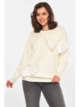 Туника женская однотонная белого цвета 76227 212434C