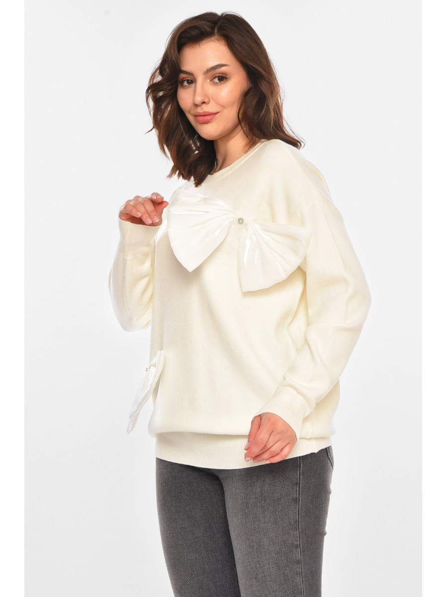 Туніка жіноча однотонна білого кольору 76227 212434C