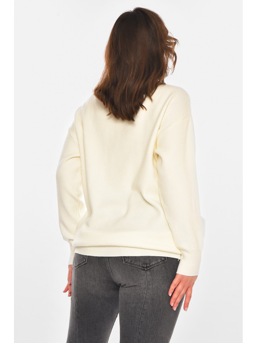 Туніка жіноча однотонна білого кольору 76227 212434C