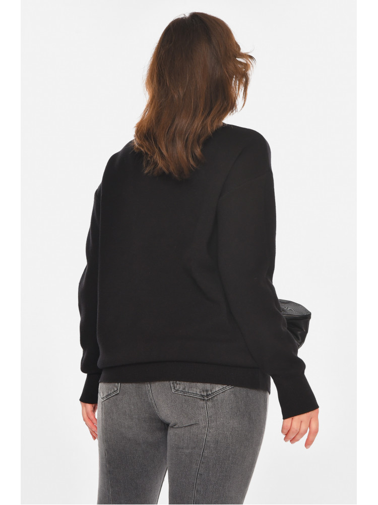 Туника женская однотонная черного цвета 76227 212435C