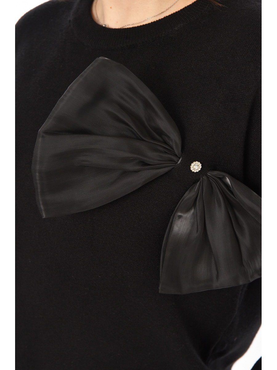 Туника женская однотонная черного цвета 76227 212435C