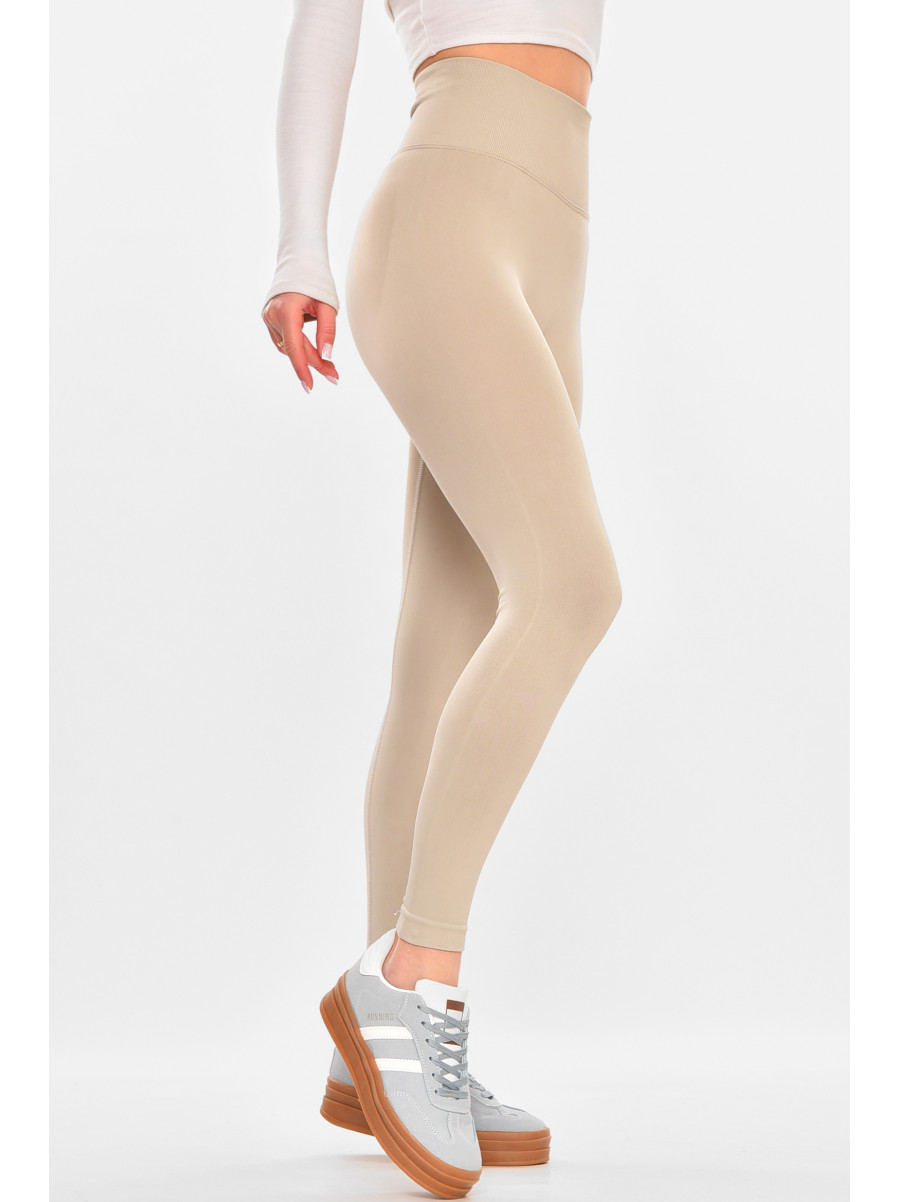 Лосини жіночі однотонні бежевого кольору 828 212441C