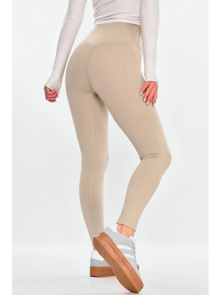 Лосини жіночі однотонні бежевого кольору 828 212441C