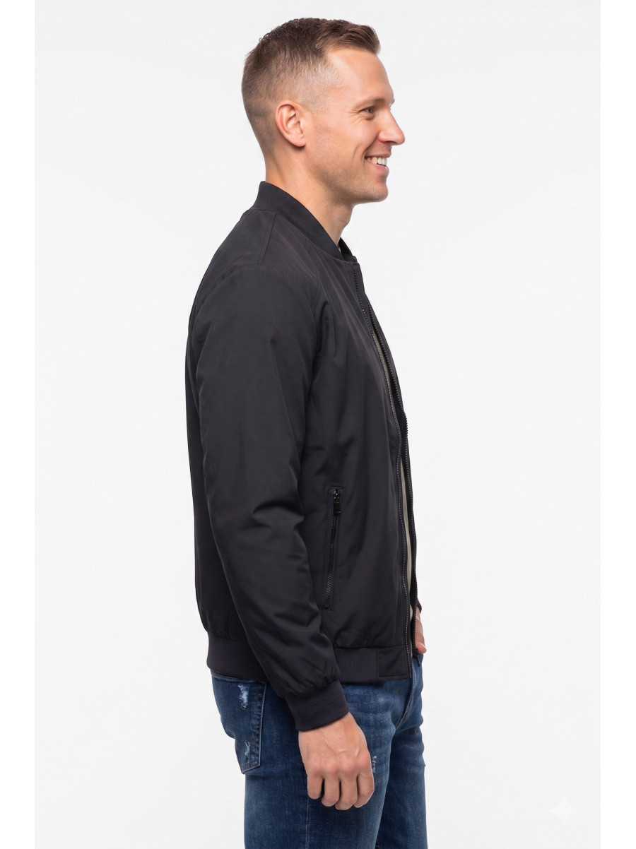 Куртка чоловіча демісезонна чорного кольору 2305 212447C