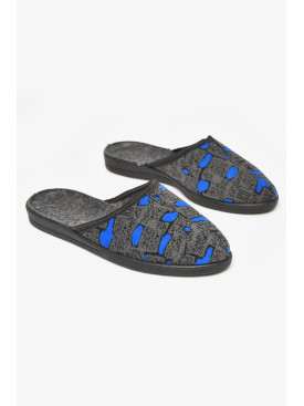 Тапочки женские серого цвета Луцкие ассорти 212448C Тапочки женские серого цвета Луцкие ассорти 212448C