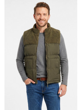Жилетка мужская демисезонная двухсторонняя цвета хаки 72268 212464C