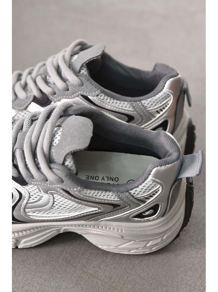 Кроссовки женские серого цвета 172-45 212475C