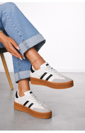 Кроссовки женские белого цвета 1046-5 212476C