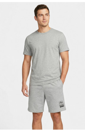 Шорты мужские однотонные серого цвета с принтом 212478C