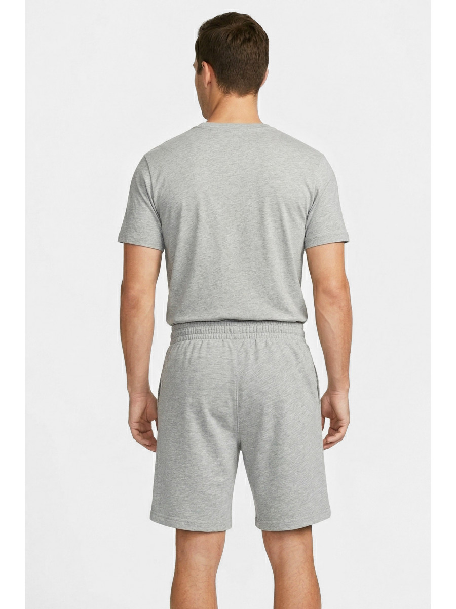 Шорты мужские однотонные серого цвета с принтом 212478C