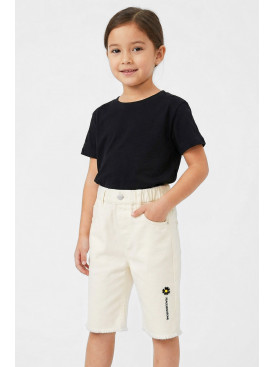 Шорти дитячі для дівчинки молочного кольору 2037 212492C