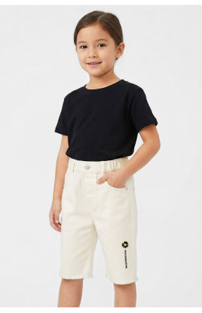 Шорты детские для девочки молочного цвета 2037 212492C