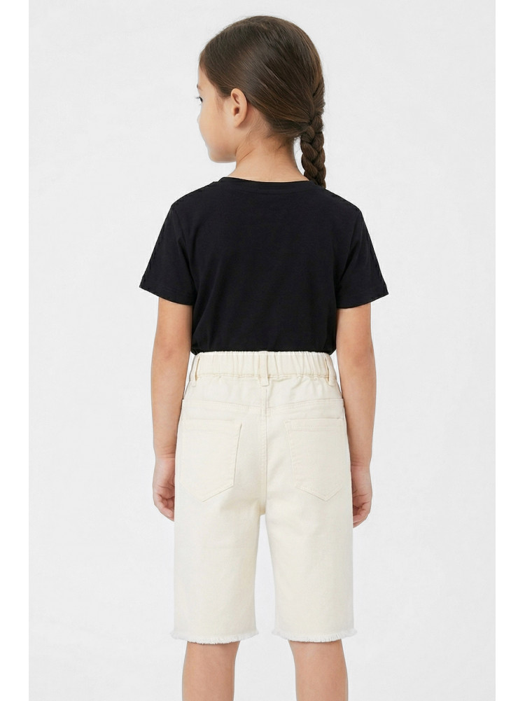 Шорты детские для девочки молочного цвета 2037 212492C