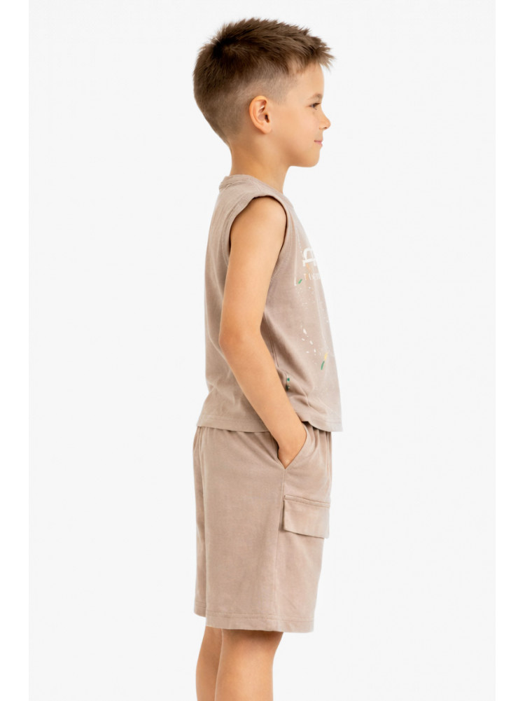 Костюм детский для мальчика бежевого цвета с принтом 11511 212497C