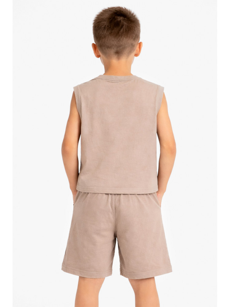 Костюм детский для мальчика бежевого цвета с принтом 11511 212497C