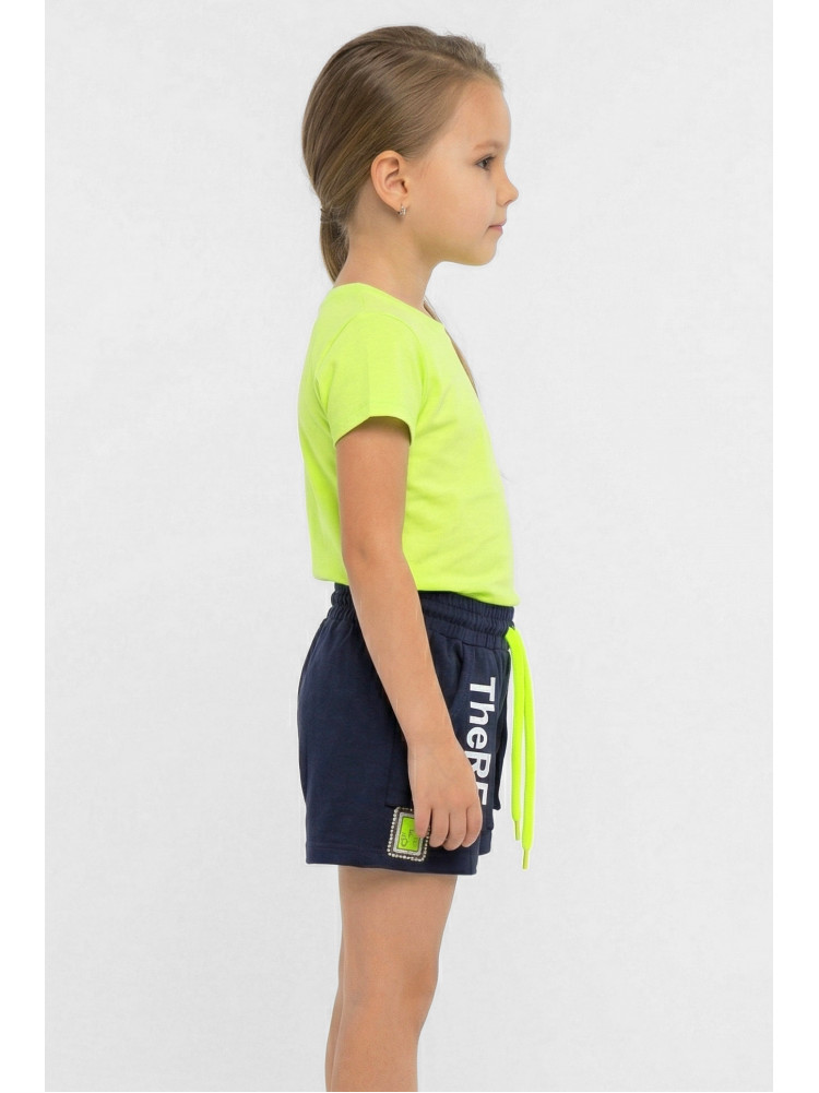 Шорты детские для девочки тёмно-синего цвета 976 212501C